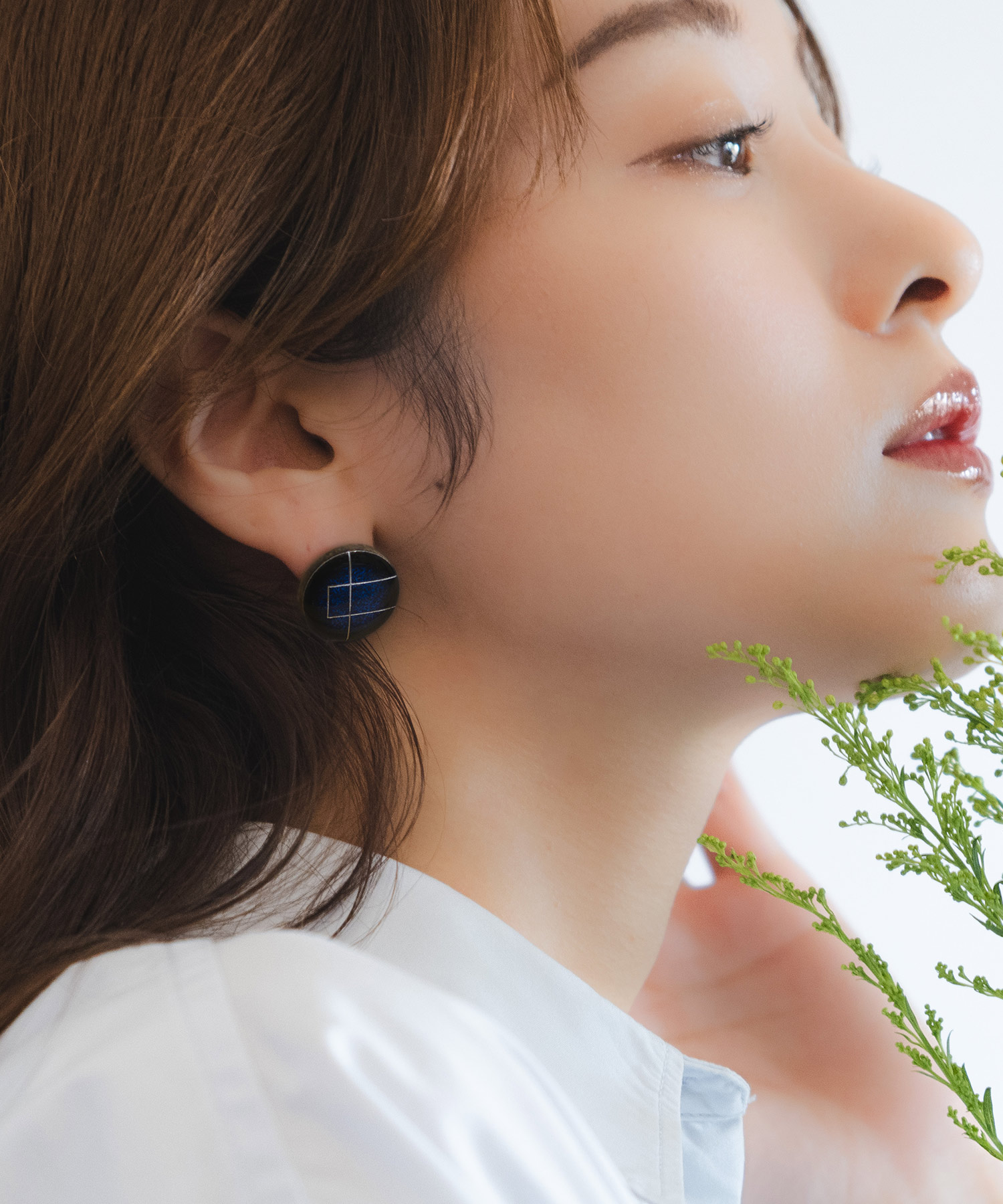 「carve」美濃焼陶器クラシックチタンポストピアス【MIKELO】