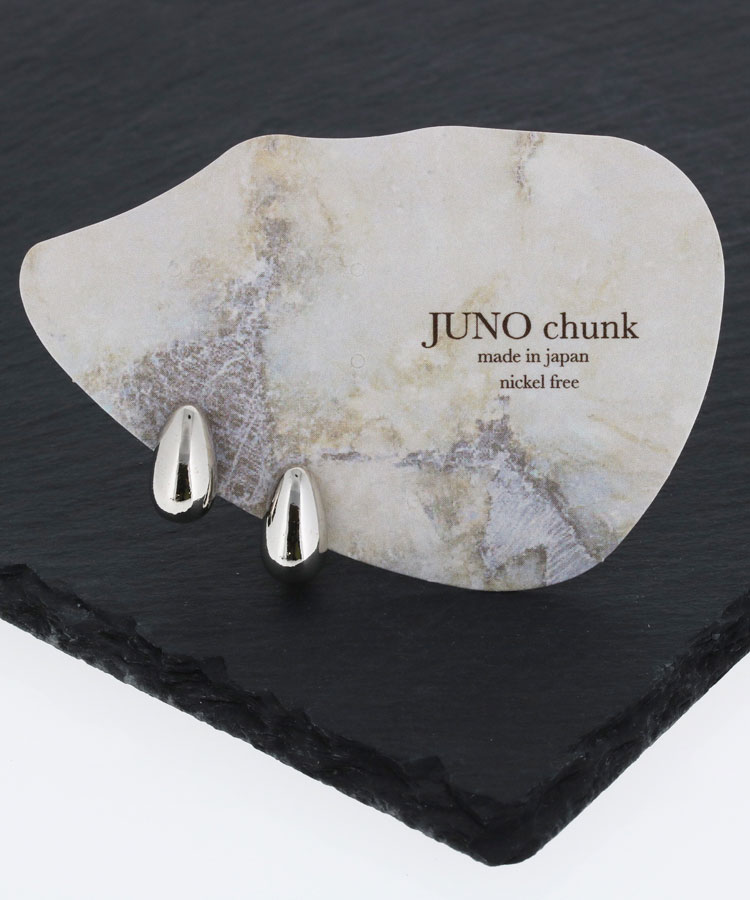 シルバードロップメタルイヤリング【Juno chunk】
