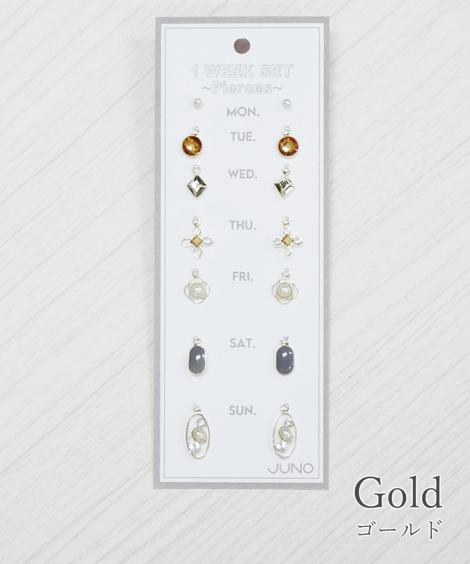 1WEEKセットピアス【4】
