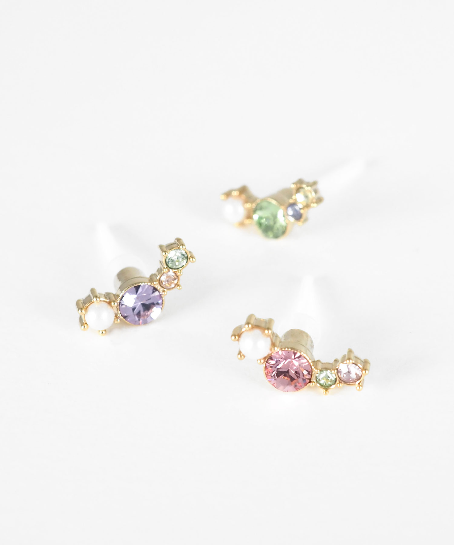 ブリリアントビジューセラミックポストピアス