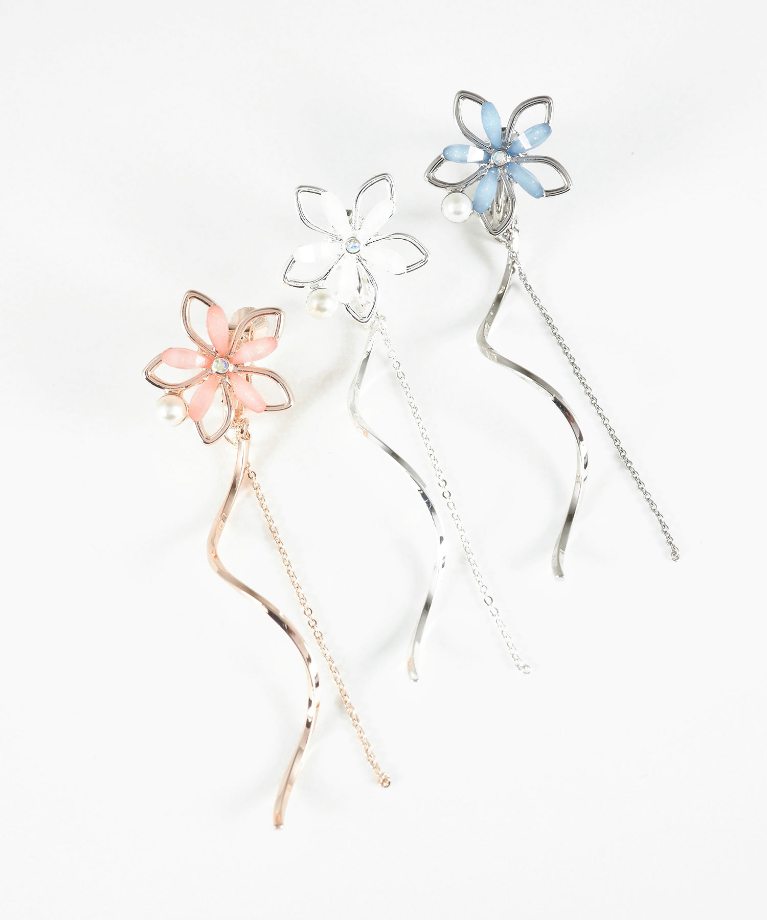 フルールウェーブイヤリング