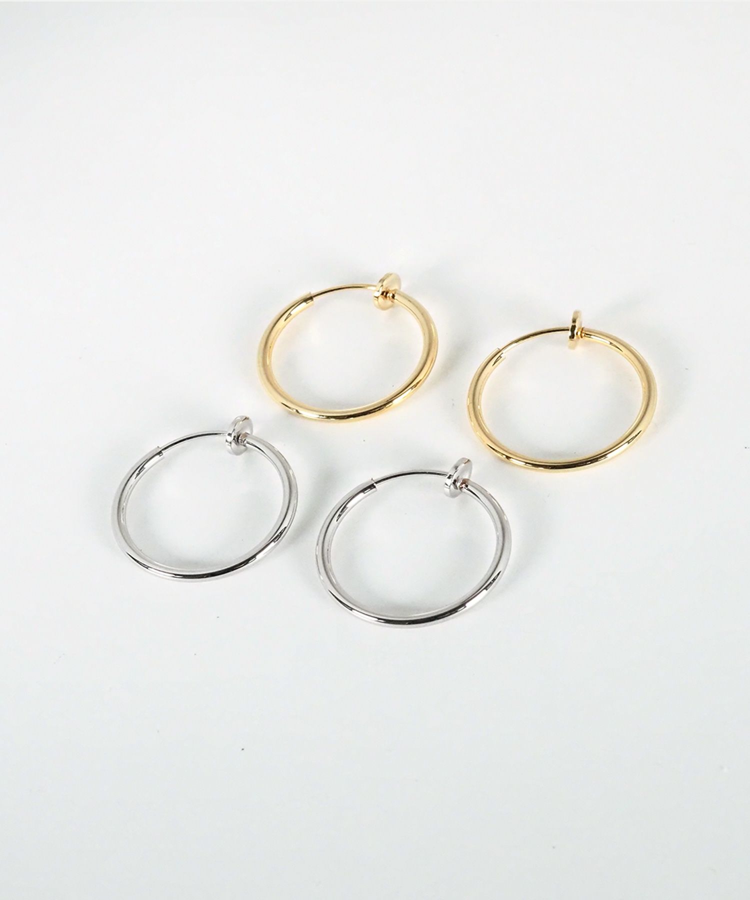 21mmシンプルパイプイヤリング