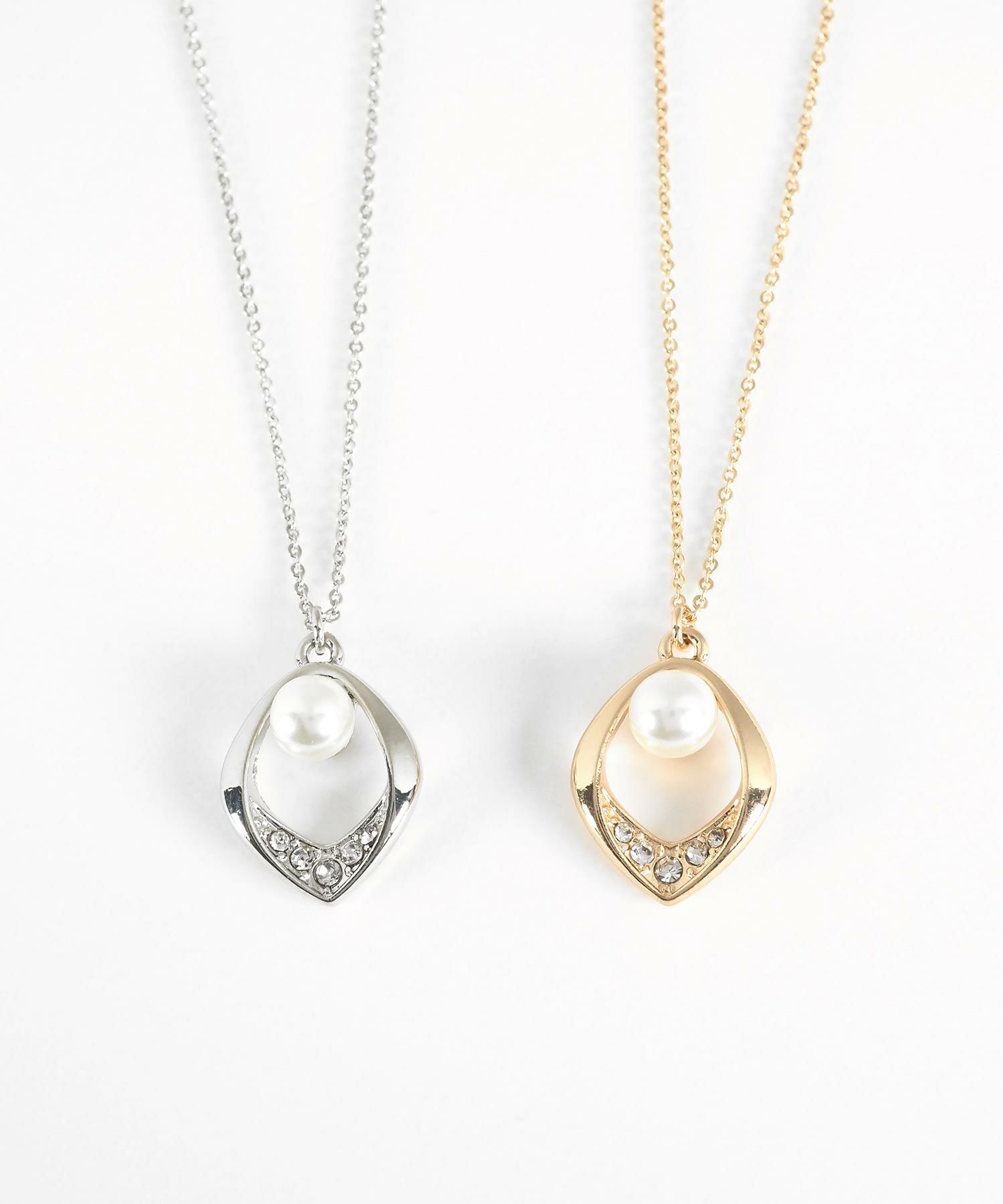 パールストーンマグネットネックレス