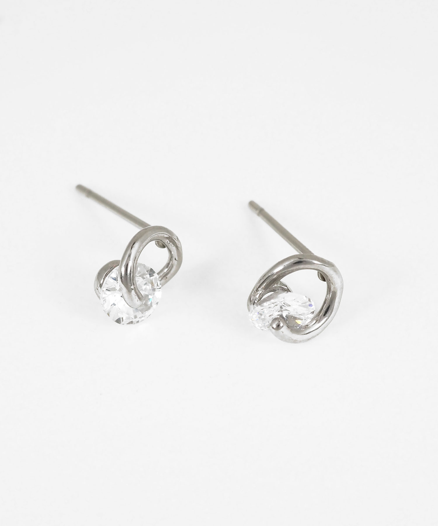 リンクジルコニアステンレスピアス