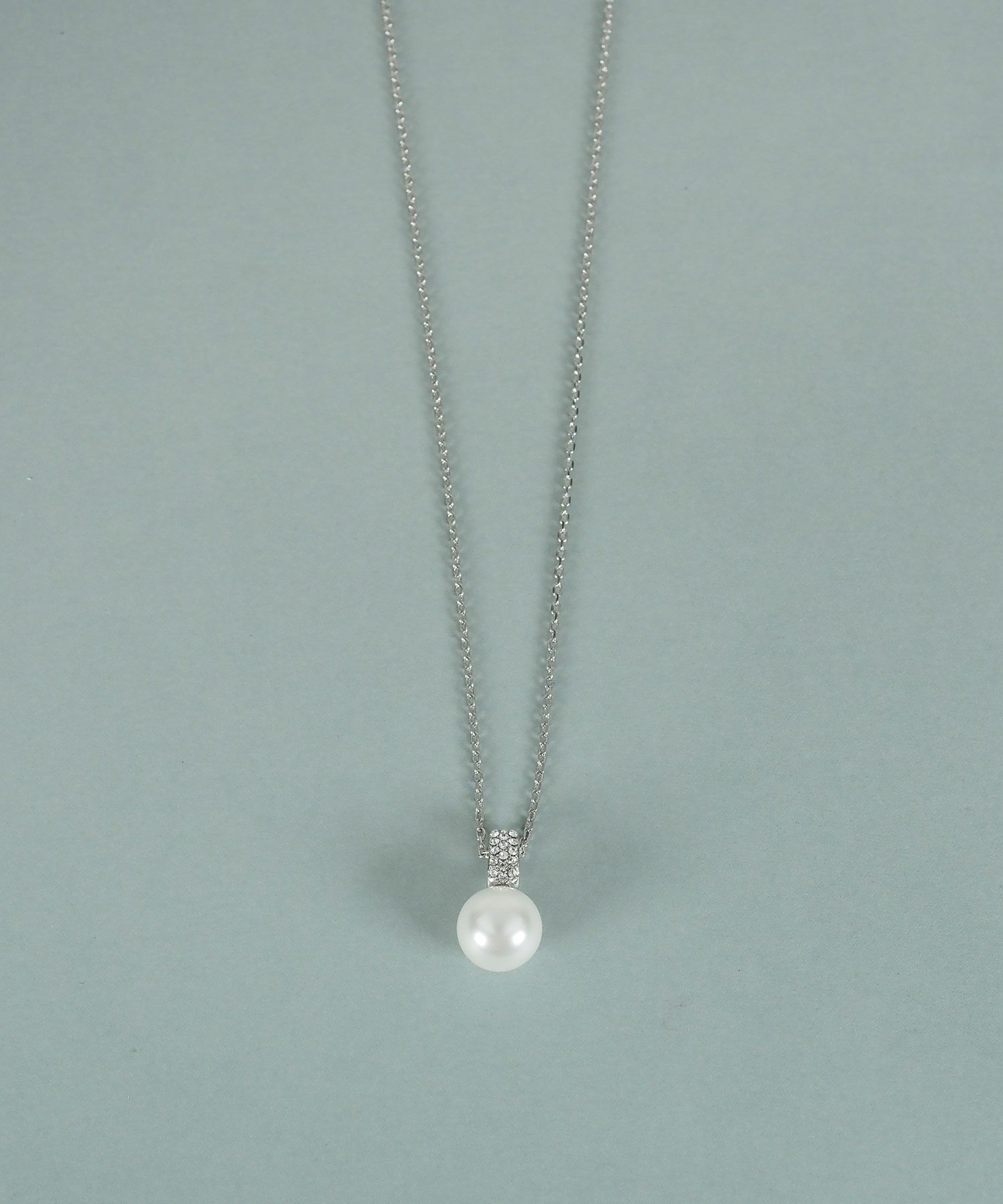 貝パールラインパヴェネックレス【JUNO PREMIUM】