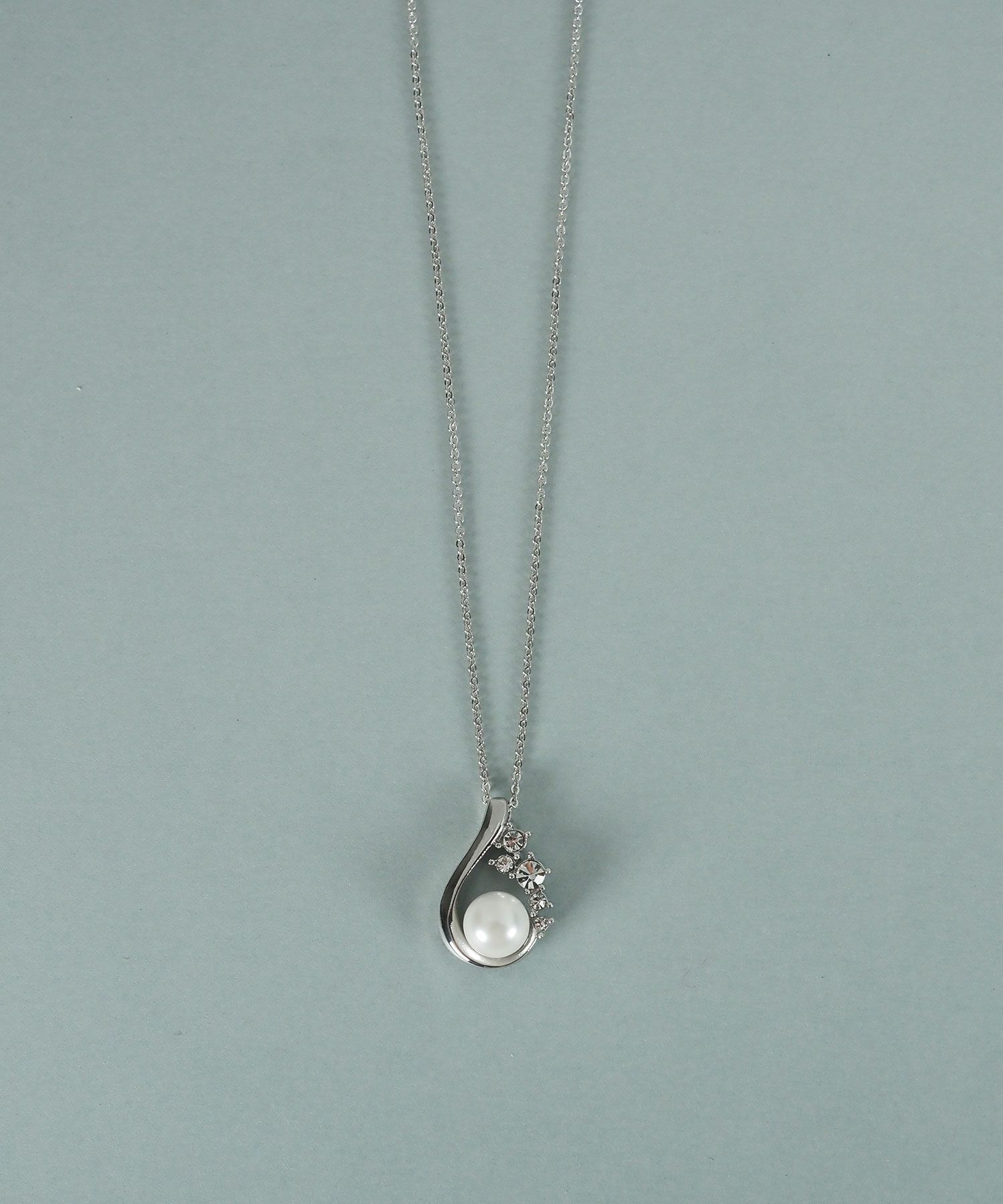 貝パールドロップラインネックレス【JUNO PREMIUM】