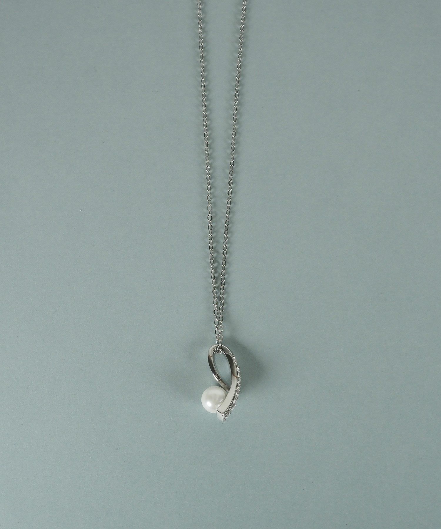 貝パールリボンラインネックレス【JUNO PREMIUM】