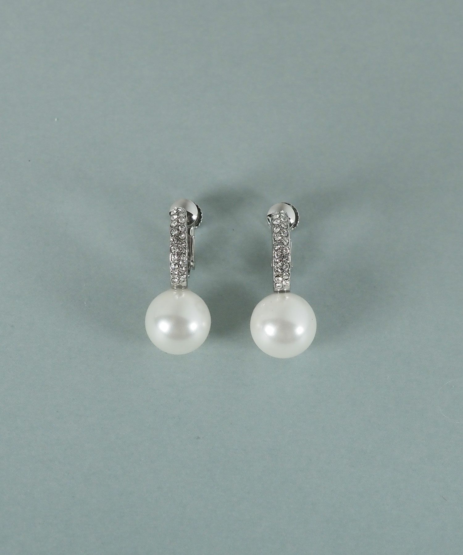 貝パールラインパヴェイヤリング【JUNO PREMIUM】