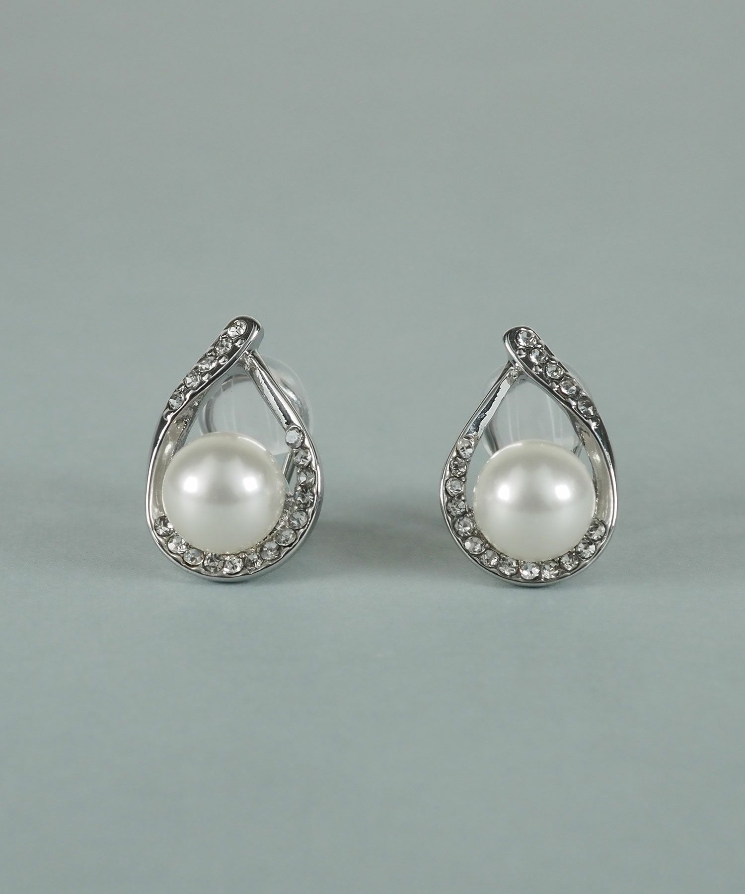 貝パールドロップラインイヤリング【JUNO PREMIUM】