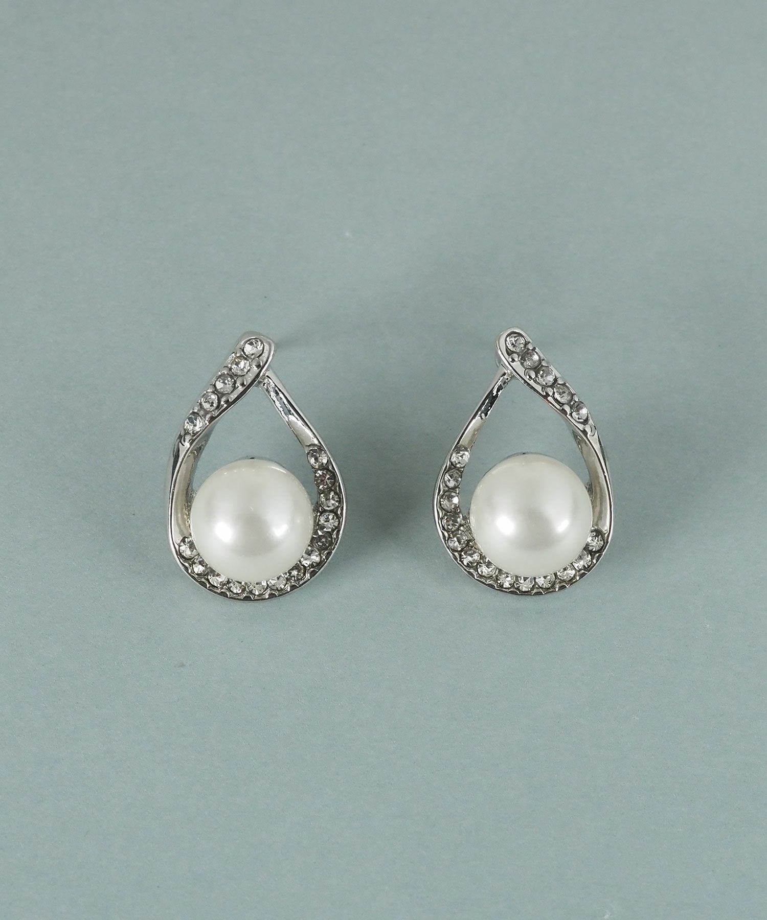 貝パールドロップラインピアス【JUNO PREMIUM】