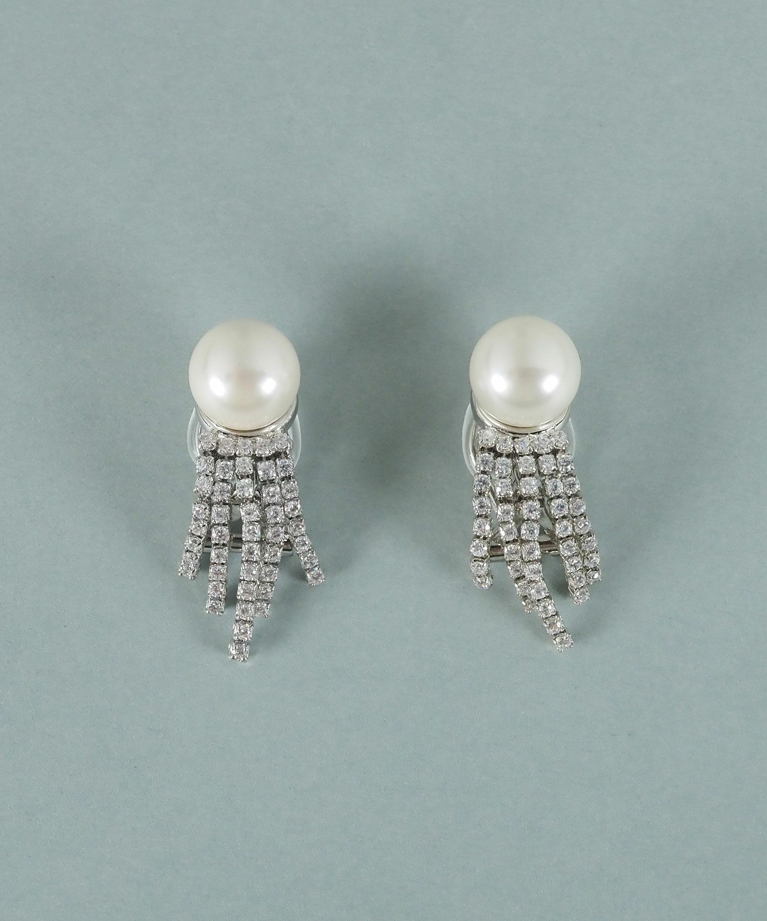 貝パールストーンシャワーイヤリング【JUNO PREMIUM】