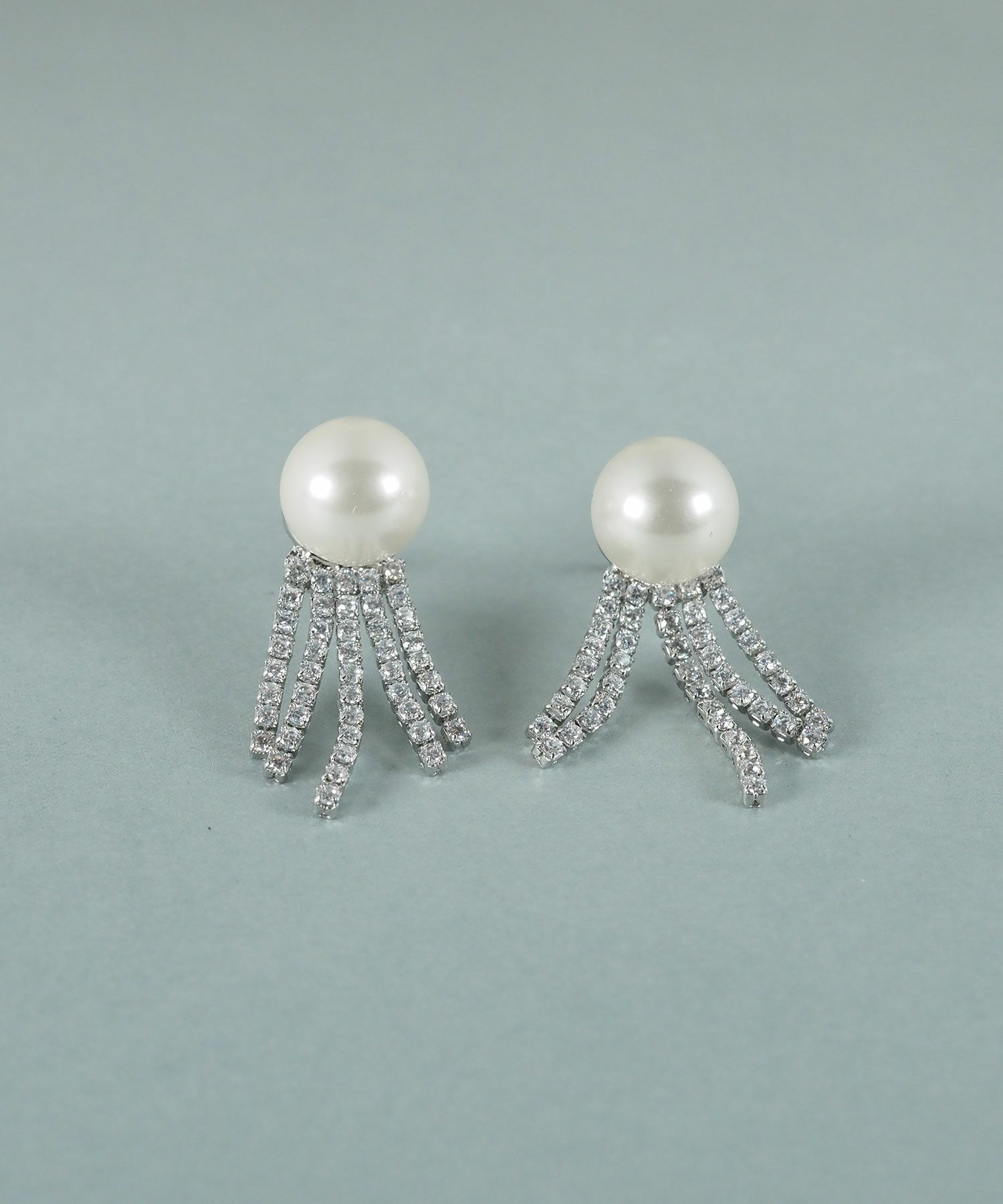 貝パールストーンシャワーピアス【JUNO PREMIUM】