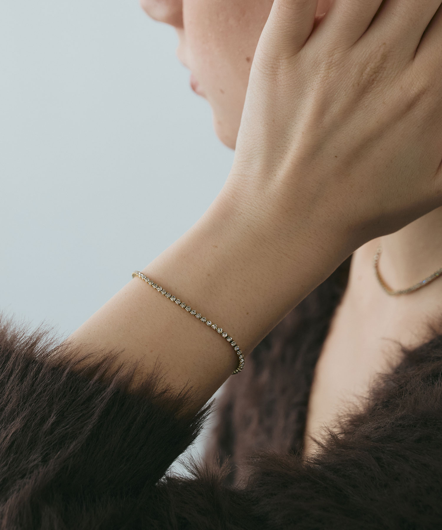 テニスステンレスブレスレット【lucenzio】