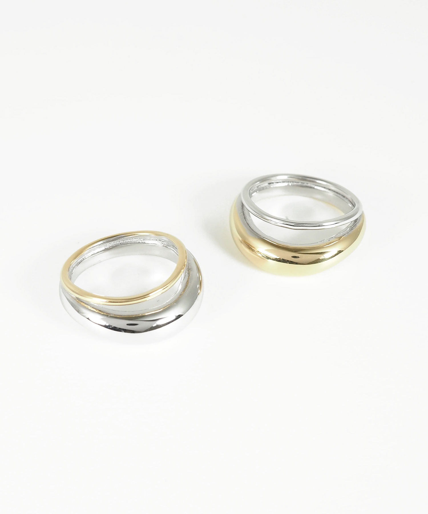 プランプダブルラインステンレスリング【lucenzio】