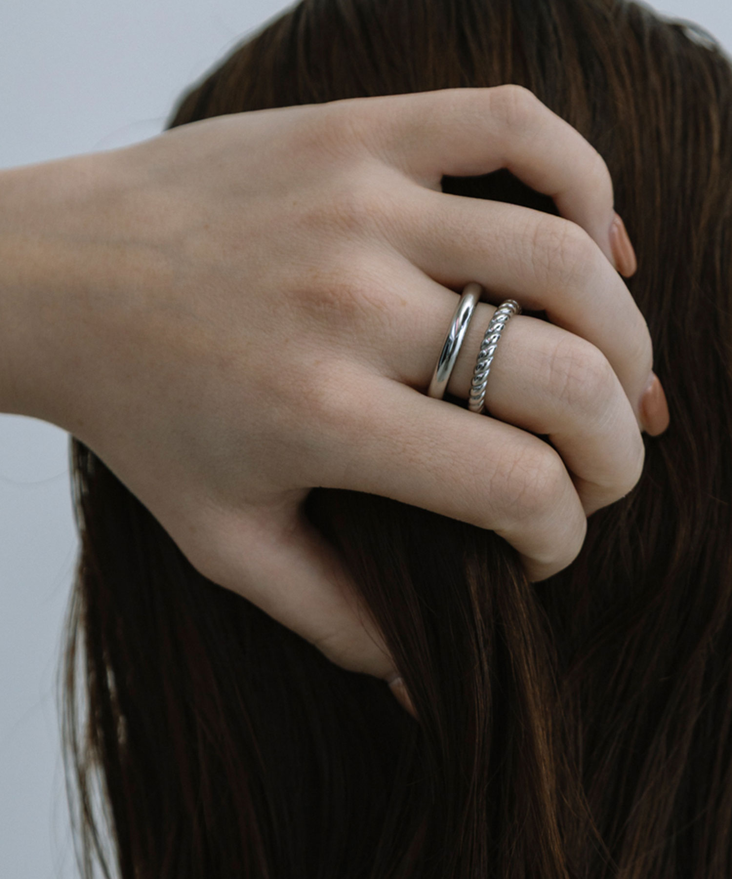 ロープダブルラインステンレスリング【lucenzio】