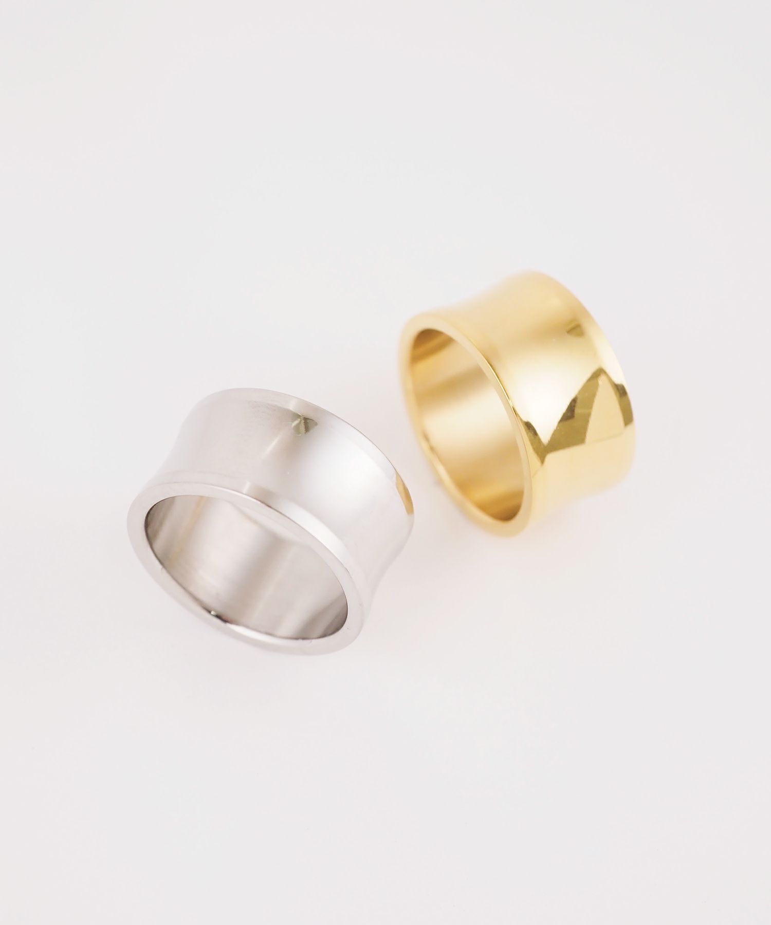 ワイドカーブステンレスリング