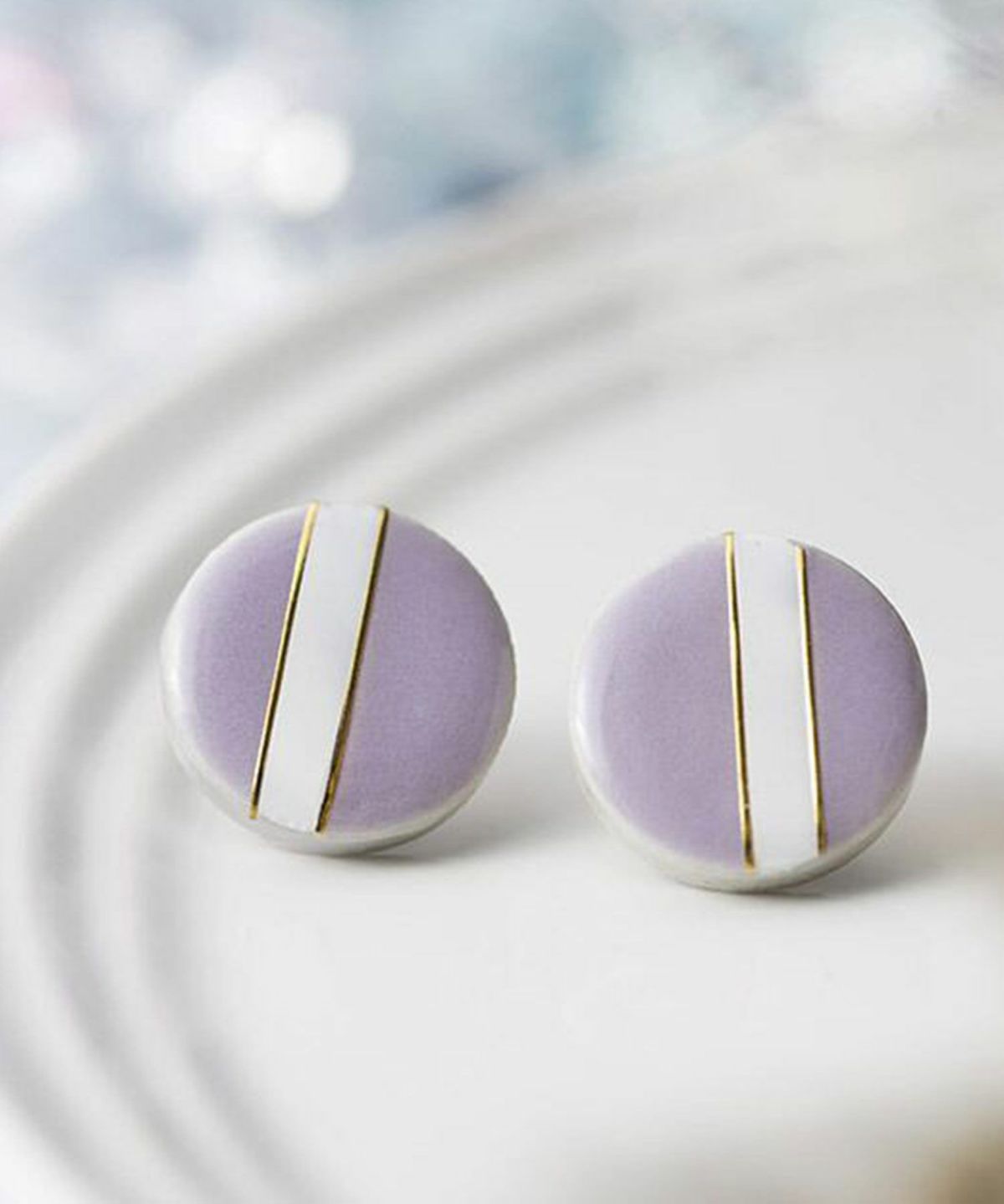 美濃焼パステルクラシックラインチタンポストピアス【MIKELO】