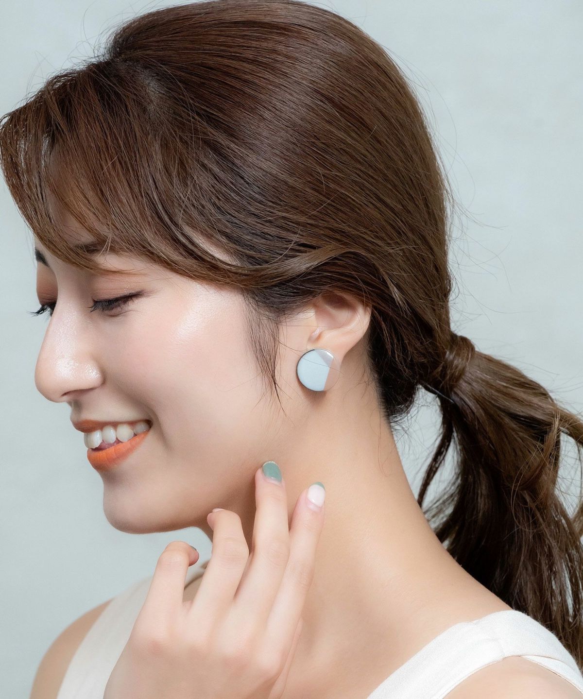 【MUK別注】美濃焼モダンチタンポストピアス【MIKELO】