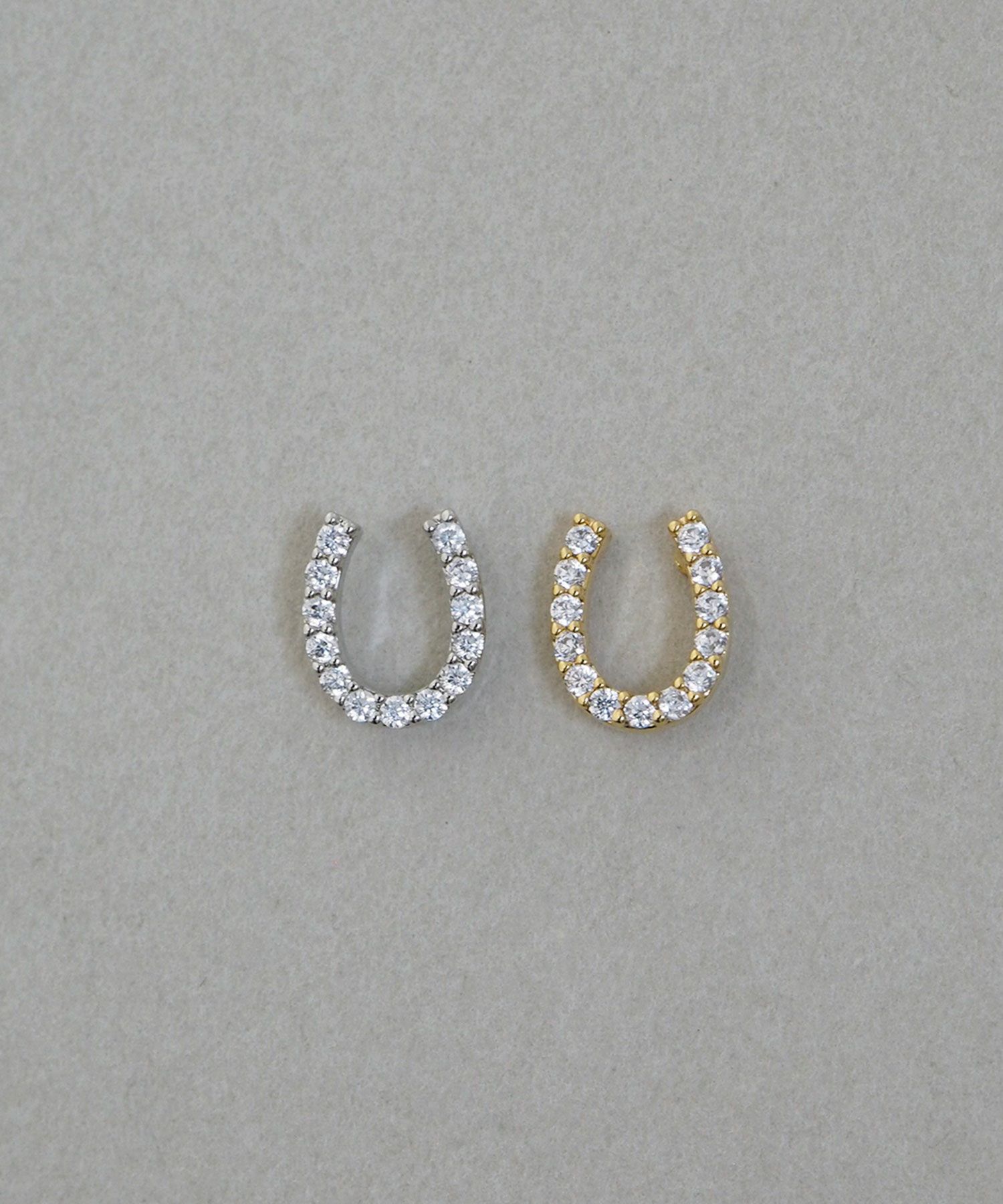 ホースシューキュービックピアス【MUK petite charme】