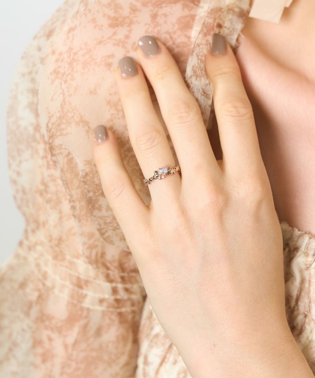 ハーテッドリボンリング【MUK shady sophy】